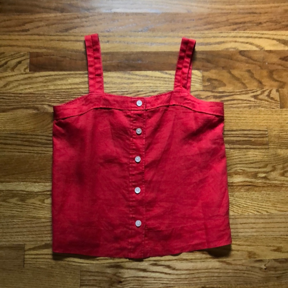 Everlane Linen Picnic Top